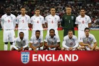England F.A Team Shot - plakat
