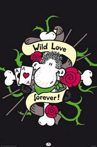 Plakat Wild Love z owieczką Sheepworld