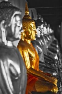 Złoty Budda - fototapeta