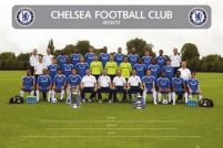 plakat ze zdjęciem drużynowym Chelsea na sezon 2010/11