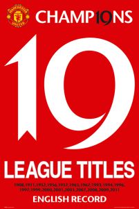 Manchester United 19 Titles - plakat