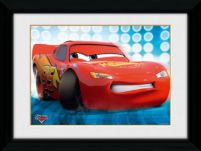 obraz w ramie z Lightning McQueenem z bajki Cars