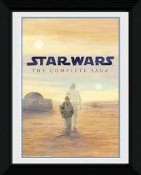 Star Wars Blu Ray Saga - obraz w ramie 15x20