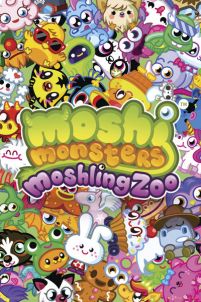 bajkowy plakat zatytułowany Moshi Monsters (Moshling Zoo)