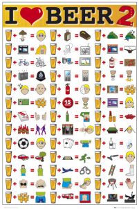 śmieszna infografika i love beer too'