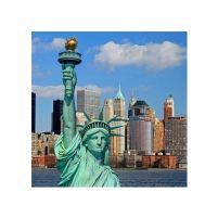 Statua wolności Manhattan Skyline - reprodukcja