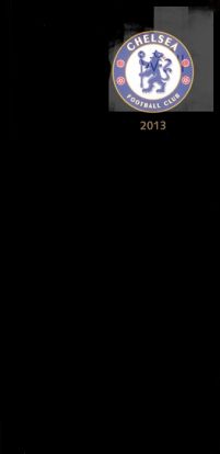 okładka kalendarza notesu na rok 2013 z godłem Chelsea
