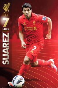 Liverpool Suarez 12/13 - plakat piłkarski