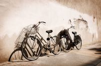 Stare rowery, Włochy - fototapeta