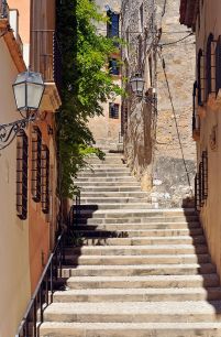 Schody, Tarragona, Hiszpania - fototapeta