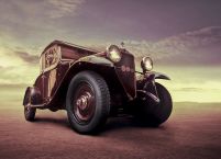 Luksusowy samochód, Vintage - fototapeta