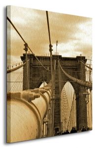 New York - Brooklyn Bridge - Obraz na płótnie