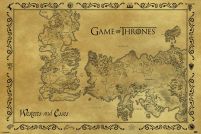 Gra o tron - Westeros i Essos - Mapa Antyczna - plakat