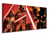 Duża dekoracja ścienna przedstawia Darth Vadera z Gwiezdnych Wojen