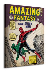 Obraz na płótnie przedstawia pierwsze wydanie Spidermana