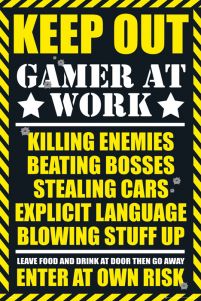 Gaming Keep Out - plakat