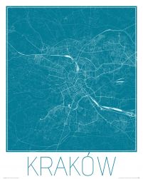 Kraków - Niebieska mapa
