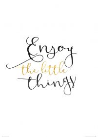 Enjoy The Little Things - plakat