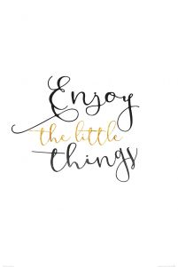 Enjoy The Little Things - plakat