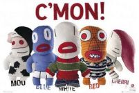 C'MONS names - jest plakatem przedstawiajacym fikcyjny zespó ł rockowy, którego członkami są szmaciane lalki, stworzone przez niemieckiego artystę Borisa Hoppeka