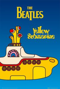 Plakat The Beatles z okładki yellow submarine