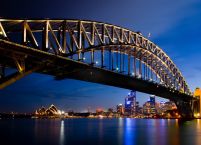 Sydney nocą - fototapeta