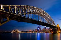 Sydney nocą - fototapeta
