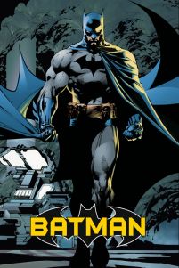 duży plakat o wymiarach 61x91,5 cm z całą postacią Batmana bohatera komiksów, gier i filmów