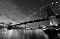 fototapeta z brooklyn bridge nocą