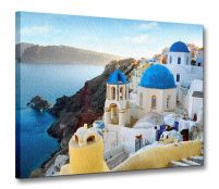 Grecja, Santorini - Obraz na płótnie