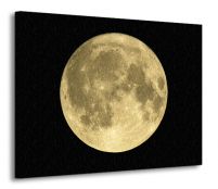 Złoty księżyc - Obraz na płótnie