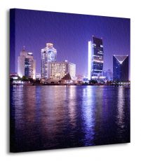 Night Scene, Dubai - obraz na płótnie