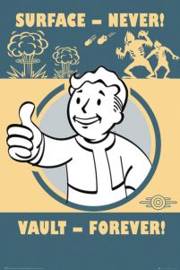 plakat na ścianę Fallout 4 Vault Forever