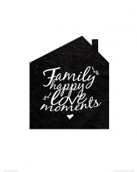Family happy love moments - plakat