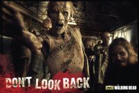 Poster z serialu The Walking Dead na którym znajduje się horda żądnych krwi Zombie