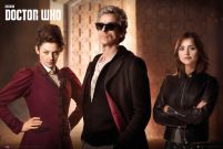 plakat z bohaterami serii doctor who
