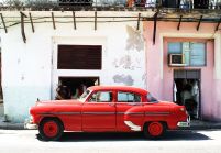 Havana Cuba - cadillac - fototapeta 366x254 cm