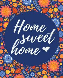 Homme sweet home - plakat