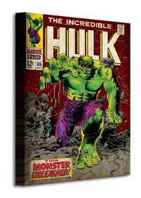 Obraz na płótnie 30x40 przedstawia zielonego Hulka