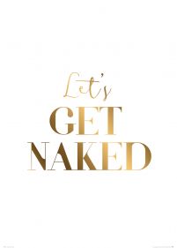 Let's get naked - plakat