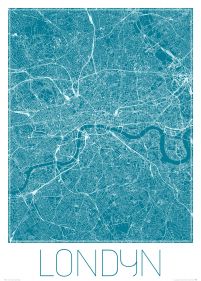 Londyn - Niebieska mapa