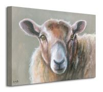 Perspektywa obrazu na płótnie przedstawiającego owcę