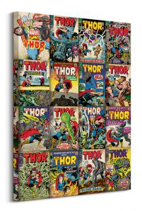 Marvel Thor Covers - Obraz na płótnie