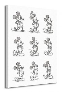 obrazek przedstawia biało-czarny szkic Myszki Miki