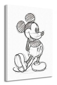 Obraz na płótnie 60x80 przedstawia Myszkę Miki