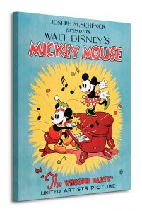 Obraz na płótnie przedstawia Myszkę Miki
