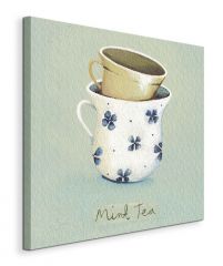 Mint Tea - Obraz na płótnie 40x40 cm