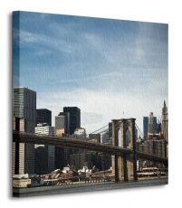 perspektywa canvasu z Brooklyn Bridge i widokiem na New York