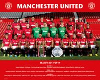 Zdjęcie drużynowe zespołu Manchester United w sezonie 13/14