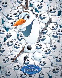 Frozen Fever - Gorączka Lodu Olaf z dziećmi - plakat